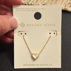 Kendra Scott Gold Heart Pendant Necklace
